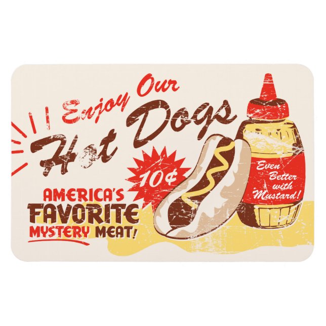 Íman Hot Dog Premium Magnet (Horizontal)
