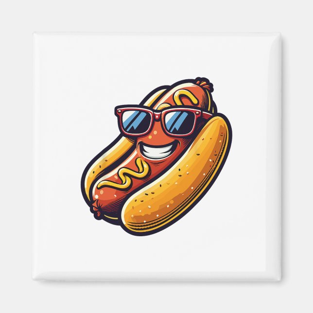 Íman Hotdog Pulseira Rápida Comida Cachorros Quentes Sa (Frente)