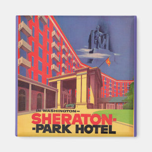 Íman hotel de parque de Sheraton dos anos 50 -
