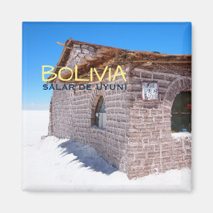 Íman Hotel de sal de Uyuni no ímã do texto de Bolívi