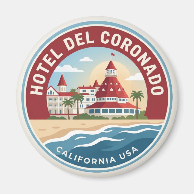 Íman Hotel del Coronado EUA (Frente)