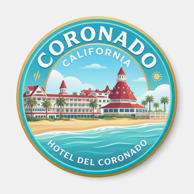 Íman Hotel del Coronado EUA (Frente)