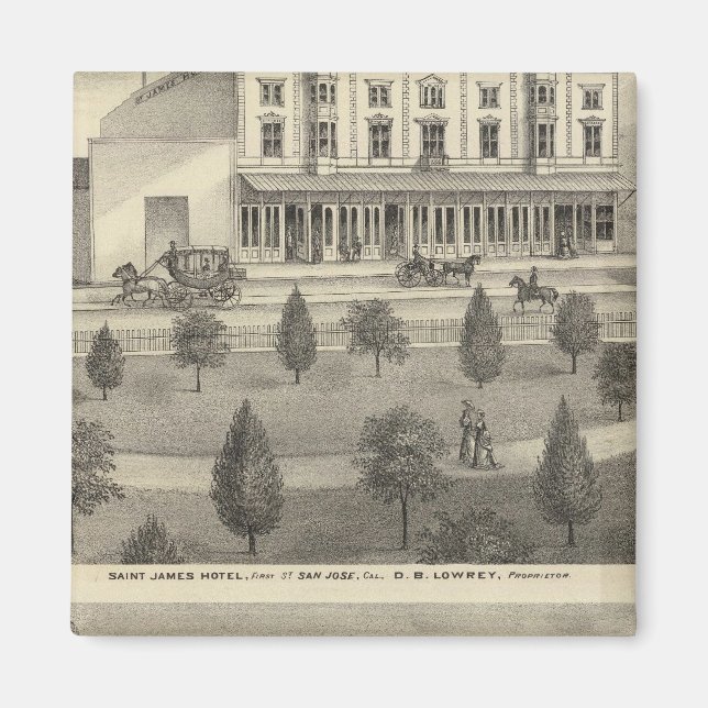 Íman Hotel James rua, residência (Frente)