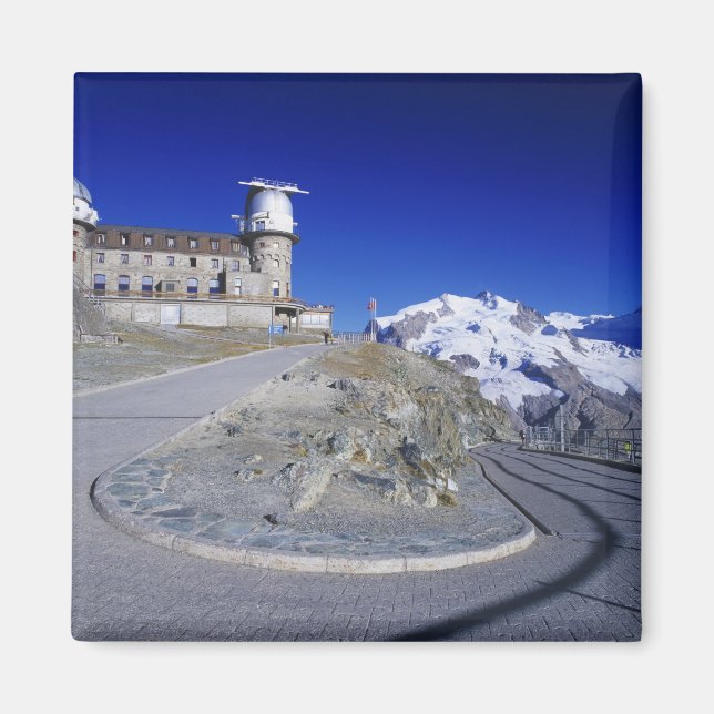 Íman hotel Kulm e trilha, Gornergrat, Zermatt, (Frente)