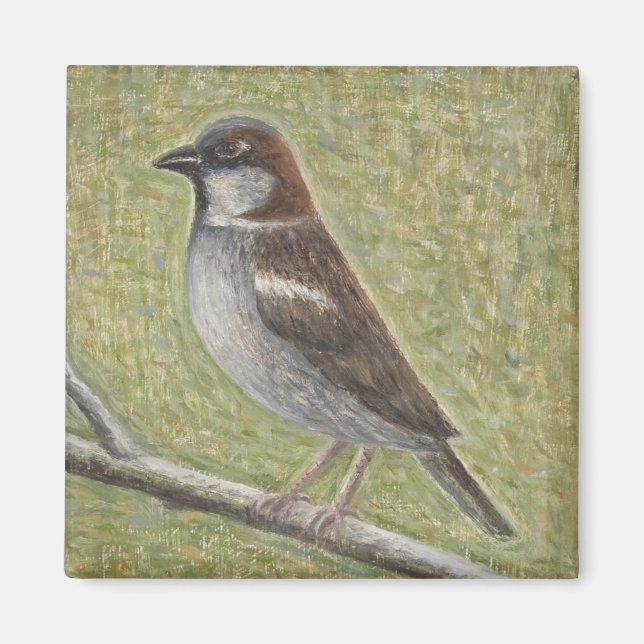 Íman House Sparrow 2008 (Frente)