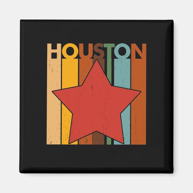 Íman HOUSTON - Retro Vintage (Frente)