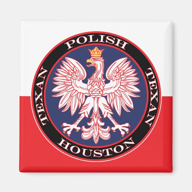 Íman Houston Round Polonês Texan (Frente)