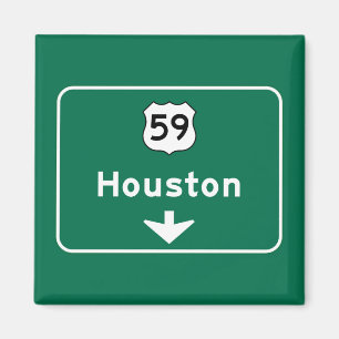 Íman Houston, sinal de estrada de TX