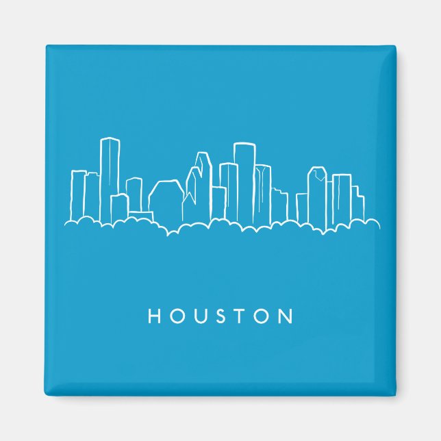 Íman Houston Skyline (Frente)