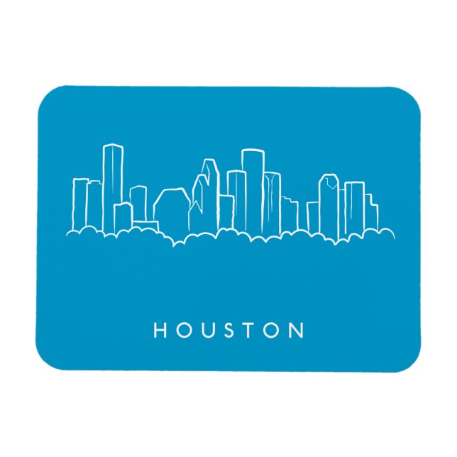 Íman Houston Skyline (Horizontal)