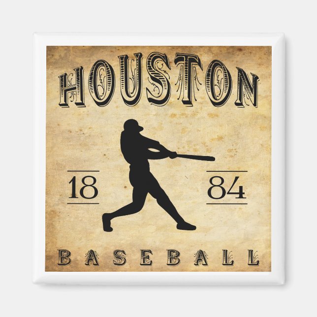 Íman Houston Texas Baseball de 1884 (Frente)