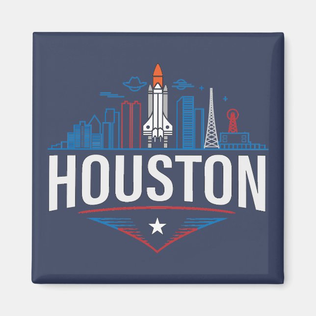 Íman Houston Texas Estados Unidos da América (Frente)