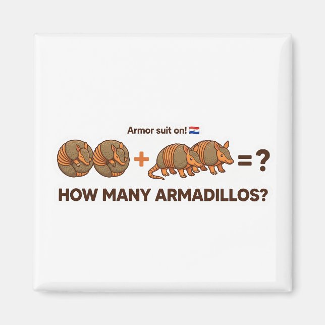 Íman How Many Armadillos? Animal World Quest for Toddle (Frente)