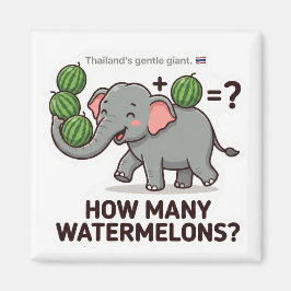 Íman How Many Watermelons? Elephant Math Game