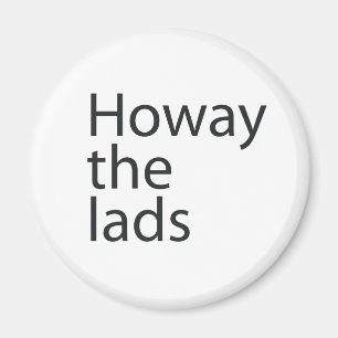 Íman Howay os rapazes no ímã das letras pretas