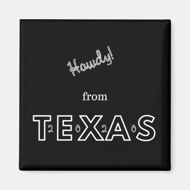 Íman +Howdy do Texas 2020 (Frente)