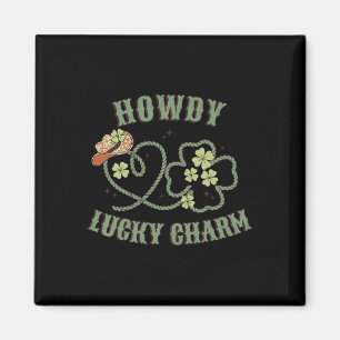 Íman Howdy Lucky Charm Rua Ocidental Patrick Day Shamro
