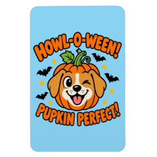 Íman Howl O Ween Pupkin Cachorro Fofo T-Shirt de Hallow