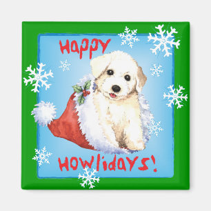 Íman Howlidays feliz Bichon