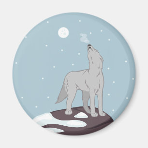 Íman Howling Artic Wolf