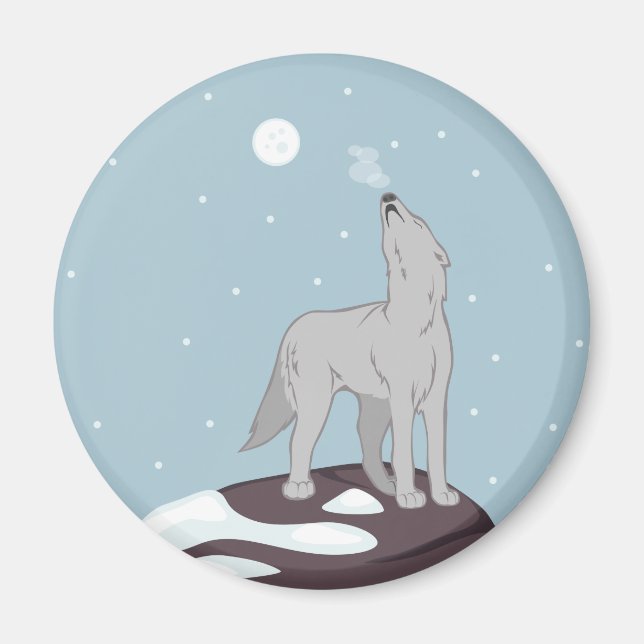 Íman Howling Artic Wolf (Frente)