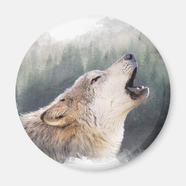 Íman Howling lobo (Frente)