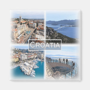 Íman HR0024 Europa, Croácia, Zagreb, Rijeka, geladeira