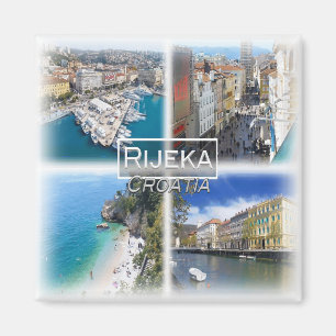 Íman HR0026 Europa, Croácia, Rijeka, geladeira
