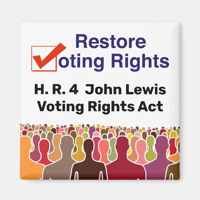 Íman HR4 Lei de Direitos de Voto John Lewis (Frente)