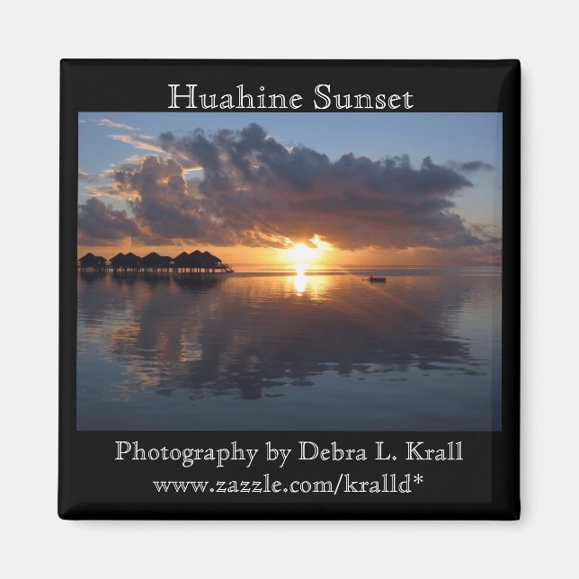 Íman Huahine Sunset Magnet (Frente)