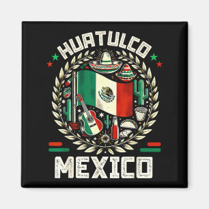 Íman Huatulco lembrança bandeira do méxico cinco de mai