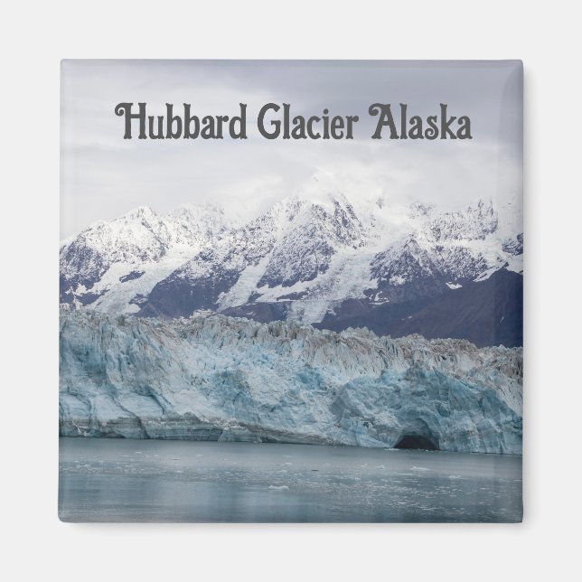 Íman Hubbard Glacier Alaska Magnet (Frente)