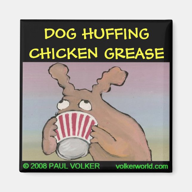 Íman HUFFING DOG $ 3,00 (Frente)