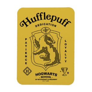 Íman HUFFLEPUFF™ Dedicação Paciência Lealdade Brasão