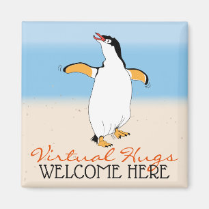 Íman Hugs Virtuais Bem-Vindo Aqui