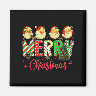 Íman Hugvyn Christmas_ Vintage Papai Noel Face Feliz C