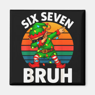 Íman Hugvyn Six Seven 6 7 Meme Dabbing Elfo Alegre Nata