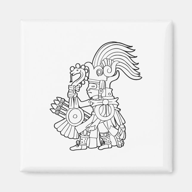 Íman Huitzilopochtli Asttec Deus Asttec Mitologia Mayan (Frente)