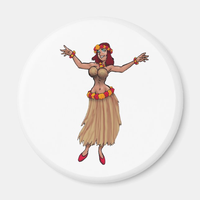 Íman Hula Girl Magnet (Frente)