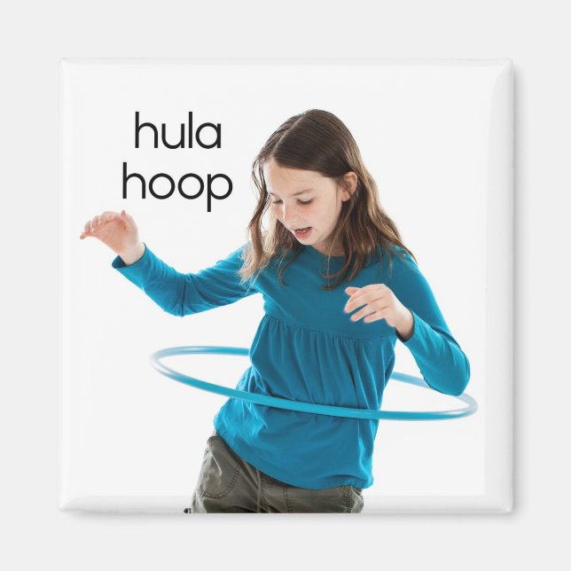 Íman Hula Hoop Refrigerator Magnet (Frente)
