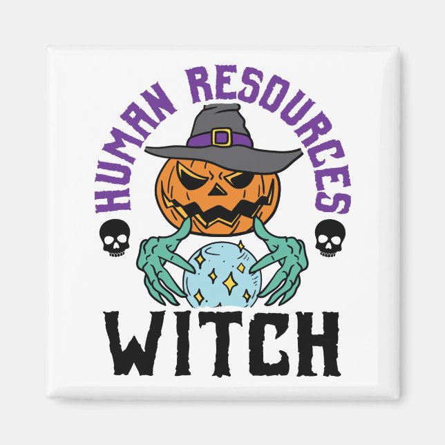 Íman Human Resources Witch HR Halloween (Frente)
