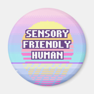 Íman Humano Amigável aos Sentidos Ímã de Pixel Neurodiv