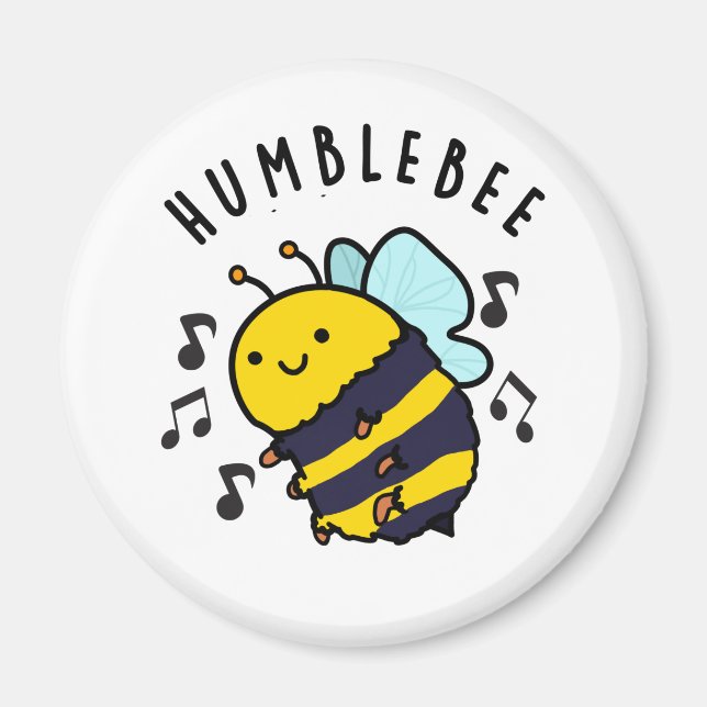 Íman Humble Bee Engraçado Bumblebee Pun (Frente)