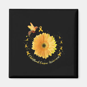 Íman Hummingbird Amarelo Cancer de Infância de Girassol