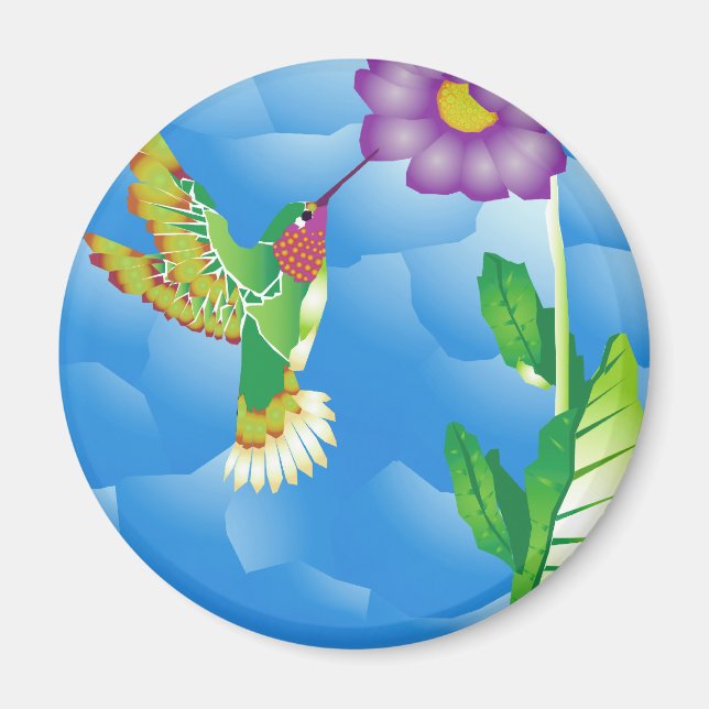 Íman Hummingbird: Estilizado (Frente)