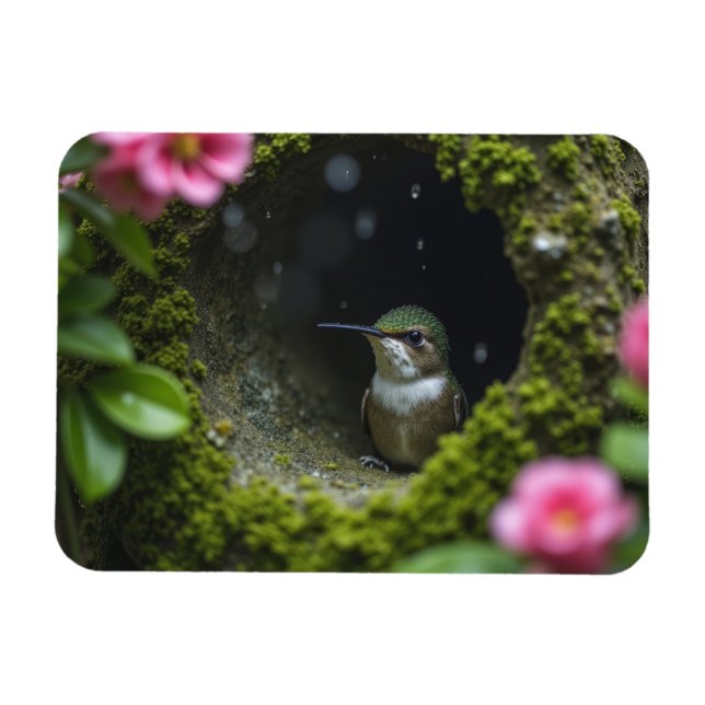 Íman Hummingbird no ninho (Horizontal)