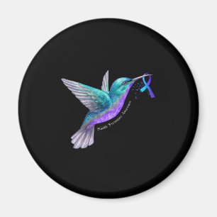 Íman Hummingbird Roxo Azul Fita Suicídio