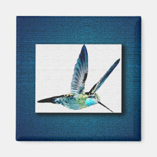 Íman Hummingbird Trocado por Azul