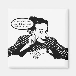 Íman Humor da Mulher Retrora