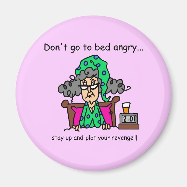 Íman Humor das horas de dormir (Frente)